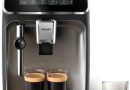 Philips Machine à Expresso Entièrement Automatique Séries 3300-5 Boissons, Mousseur à Lait Classique, SilentBrew, Broyeur 100% Céramique, Filtre AquaClean. Noir Chrome (EP3326/90) – Le détail qui change tout au quotidien