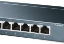 TP-Link SG108 Switch Ethernet Gigabit 8 ports RJ45 metallique 10/100/1000 Mbps, IGMP Snooping, switch RJ45 idéal pour étendre le réseau câblé pour les bureaux à domicile Bleu Métallique – Le détail qui change tout au quotidien