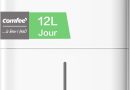 COMFEE&rsquo; Déshumidificateur Compact, Absorbe jusqu&rsquo;à 12L/jour, Mode silencieux, Verrouillage enfant, Minuterie 24H, Réservoir 2,5L, Pour pièce de 20-35㎡, Aqua Dry 12 – Le détail qui change tout au quotidien