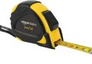 Amazon Basics Ruban métrique con mesure automático, précision MID, 5 m, Noir, Amarillo – Le détail qui change tout au quotidien