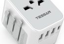 TESSAN Adaptateur Prise Universelle avec 3 USB et 1 Type C, Adaptateur Universel de Voyage France vers Anglaise UK Irlande USA Canada Australie Chine Japon Thaïlande – Le détail qui change tout au quotidien