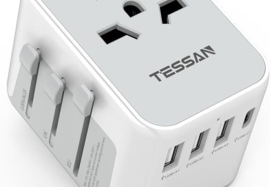 TESSAN Adaptateur Prise Universelle avec 3 USB et 1 Type C, Adaptateur Universel de Voyage France vers Anglaise UK Irlande USA Canada Australie Chine Japon Thaïlande – Le détail qui change tout au quotidien