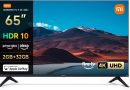 XIAOMI TV F 65, 165 cm (65 Pouces), 4K UHD, Smart TV, Fire TV, Contrôle Vocal Alexa, HDR10, MEMC, 60Hz avec 120Hz Game Boost Mode, 2Go+32Go, Compatible avec AirPlay – Le détail qui change tout au quotidien