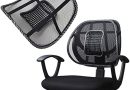 Super Confort mailles lombaire Siège arrière lunette Système de support Soulagement de la douleur pour chaise de bureau etc avec élastiquée positionnement Sangle et Mesh Grill – Le détail qui change tout au quotidien