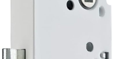 Vachette Serrure à Encastrer à clé, Axe à 40 mm, Coffre 135 mm – P15 – Réversible sans démontage, Têtière bouts ronds – Porte intérieure de communication, chambre, bureau – Blanc, Gâche et Clé inclus – Le détail qui change tout au quotidien