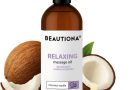 Huile de massage 500 ml – Parfum noix de coco et vanille – Huile corporelle relaxante pour le massage, le bien-être et l&rsquo;aromathérapie – Avec huile d&rsquo;amande, huile d&rsquo;avocat, huile de macadamia et – Le détail qui change tout au quotidien