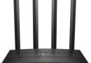 TP-Link Archer C6 Routeur WiFi, Bi-Bande AC1200Mbps, 5 Ports Gigabit, 867Mbps à 5GHz et 400Mbps à 2.4GHz, Mode Point d&rsquo;Accès, Sécurité Avancée avec WPA3, MU-MIMO, EasyMesh, IPv6, Brancher et Utiliser – Le détail qui change tout au quotidien