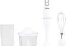 Tristar Mixeur à main set – 350 W – Bâton extra-long – Mixeur plongeant – Hachoir – Gobelet gradué – Fouet – Blanc -MX-4851 – Le détail qui change tout au quotidien