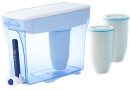 ZeroWater Pack Carafe filtrante d&rsquo;eau 5,4 L avec 3 Cartouches de filtre à eau de rechange et Indicateur de qualité d&rsquo;eau, sans BPA et certifié pour réduire Le Plomb et Les Autres métaux Lourds – Le détail qui change tout au quotidien