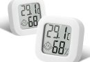 flintronic Thermomètre Hygrometre Intérieur, 2PCS Mini Thermomètre Hygromètre Digital à Haute Précision, Moniteur de Température et Humidimètre Indicateur du Niveau de Confort pour Maison, Bureau – Le détail qui change tout au quotidien