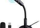 Veetop Micro PC USB pour Ordinateur, Micro Gaming – Microphone pour Vidéoconférence, Enregistrement Vocal, Podcasting, Skype, Youtube, Jeux, Streaming – Le détail qui change tout au quotidien