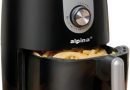 alpina Air fryer 2L – Airfryer Adaptée pour 2 à 3 Personnes – Friteuse sans Huile Electrique avec Minuterie et Température Réglable – Plastique – Noir – Le détail qui change tout au quotidien