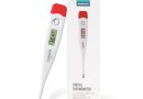 EUROPAPA Thermomètre de fièvre numérique pour bébés, enfants et adultes, thermomètre pour voie orale, axillaire ou rectale, étanche avec alarme de fièvre (Rouge) – Le détail qui change tout au quotidien