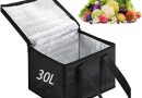 Sac isotherme, 30L, pour Thermotasche, sac à déjeuner pour pique-nique en plein air, camping, transport de nourriture, 41 * 26 * 33 cm, Noir – Le détail qui change tout au quotidien