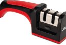 ARCOS Aiguiseur Professionnel avec Poignée Ergonomique pour Couteaux. Rouleaux en Céramique et Carbone. Rouge/Noir – Le détail qui change tout au quotidien