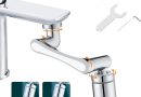 Ibergrif Embout Robinet Pivotant 1440° – Mousseur Robinet 2 Jets avec Adaptateur 20/22/24 mm pour Cuisine ou Salle de Bain, M91006 – Le détail qui change tout au quotidien
