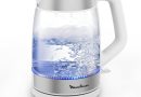 Moulinex Bouilloire Électrique en Verre 1,7 L, Ébullition Rapide, Transparente, Filtre Amovible, Éclairage LED, Base 360°, Sans Fil, Blanc, BY6R5130 – Le détail qui change tout au quotidien