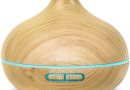 Cecotec Humidificateur Ultrasonique Pure Aroma 300 Yang. 300 ml, Diffuseur d’arôme, Minuterie 10 heures, 7 couleurs LED, Aromathérapie, Ultrasilencieux – Le détail qui change tout au quotidien