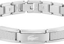 Lacoste Bracelet à maillons pour Homme Collection STENCIL en Acier inoxidable – Le détail qui change tout au quotidien