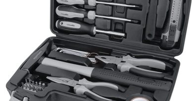 Amazon Basics Jeu d’outils pour la maison, 32 pièces, Noir/gris – Le détail qui change tout au quotidien