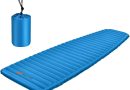 GOPLUS Matelas de Camping, Matelas Gonflable Imperméable, 7 cm d&rsquo;Épaisseur, Matelas de Couchage 1 Place, Ultraléger & Portable, avec Sac de Transport, pour Camping, Randonnée, Voyage, Bleu – Le détail qui change tout au quotidien