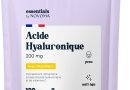 Acide Hyaluronique Pur, 120 Gélules Vegan, Action Anti-Âge + Anti-Rides, 800-900 kDa, Cure de 2 mois, Hydratation de la Peau, Avec Vitamine C, Fabriqué en France, Essentials by NOVOMA – Le détail qui change tout au quotidien
