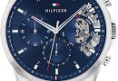 Tommy Hilfiger Montre Analogique Multifunction à Quartz pour homme avec Bracelet milanais en acier inoxydable et en piel – Le détail qui change tout au quotidien