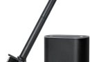 AiQInu Brosse WC, Brosse Toilettes WC en Silicone pour Profondeur avec Manche en Plastique antidérapant, Brosse Toilette Murale avec Base à Fentes d&rsquo;aération pour la Toilette de la Salle de Bain – Le détail qui change tout au quotidien