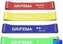 GRIFEMA GA5001, 5 Bandes Élastiques de Musculation, 5 Niveaux de Résistance pour la Musculation, Le Pilates, Le Yoga et Plus Encore, Vert-Bleu-Jaune-Rose-Noir – Le détail qui change tout au quotidien
