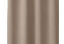 ED ENJOY HOME Rideau Occultant avec Œillets argentés, Beige Naturel, 140x240cm, 100% Polyester, Tissu Certifié Oeko-TEX, Collection Réglisse – Le détail qui change tout au quotidien