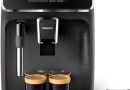 Philips Machine à expresso automatique Série 2200-2 Cafés, Écran tactile, Mousseur à lait classique, Broyeur céramique, Noir mat (EP2220/10) – Le détail qui change tout au quotidien