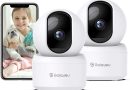 GALAYOU 2K(3MP) Camera Surveillance WiFi Intérieure – Caméra Interieur Maison 360°, Détection Humaine AI, Suivi Intelligent pour Bebe/Chien/Chat/Animaux, Alerte Instantanée G2 (Lot de 2) – Le détail qui change tout au quotidien