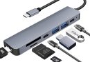 Hub USB C HDMI 4K PD 100W Charge,3*USB-A/C Multi Data Ports,Lecteur de Cartes SD/TF 7 en 1 Dock USB-C,Adaptateur Multiport Compatible pour MacBook Pro/Air,iMac,iPhone 16 15 Plus Pro Max,Samsung Galaxy – Le détail qui change tout au quotidien