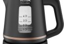 Tefal Bouilloire électrique 1 L, Ébullition rapide, Filtre anticalcaire amovible, Poignée ergonomique, 2 fenêtres niveau d’eau, Base à 360°, Includeo, Noire, KI533811 – Le détail qui change tout au quotidien