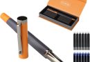 Stylo plume à pointe fine avec 12 cartouches d&rsquo;encre et convertisseur de recharge d&rsquo;encre, coffret cadeau pour écrire, journal, calligraphie – GC-F12 – Le détail qui change tout au quotidien
