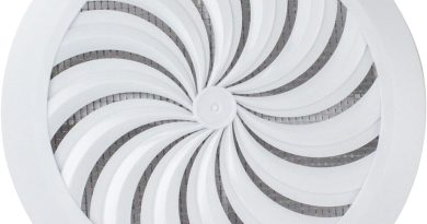 Grille de ventilation d&rsquo;air d&rsquo;échappement ronde – Taille réglable – Ø 100 mm jusqu&rsquo;à Ø 150 mm – Pour Ordinateur, Blanc – Le détail qui change tout au quotidien