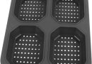 Asixxsix Plaque à la Douleur en Silicone, 4 Grilles, Plaque à Pâteserie Antiadhésive Bpa, Moule à la Douleur Résistant à la Chaleur pour la Cuisson des Baguettes Françaises, des à Hot-dogs – Le détail qui change tout au quotidien