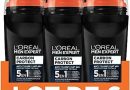 L&rsquo;Oréal Paris Men Expert – Carbon Protect Ice Fresh – Déodorant Bille Spray Homme Anti-Traces – 50 ml – Lot de 6 – Le détail qui change tout au quotidien