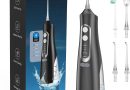 Jet Dentaire Hydropulseur Portable, Jet Dentaire Sans Fil Rechargeable avec 4 Modes Capacité de 310 ml IPX7 Étanche – Le détail qui change tout au quotidien