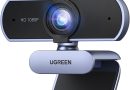 UGREEN Webcam Full HD 1080P 30FPS Caméra USB PC Mise au Point Fixe Deux Micro 360 Degrés Rotation Plug Play Windows MacOS Linux Youtube Streaming Skype Appel Vidéo Zoom Vidéoconférence (Gris) – Le détail qui change tout au quotidien