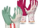 Gebol Flower Duo – Lot de 2 paires de gants de jardinage pour femme – Avec revêtement en latex et motif floral – Respirants avec adhérence – Pour le jardin et le montage – Taille S (taille 7) – Rouge – Le détail qui change tout au quotidien