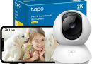 Tapo C210 Caméra WiFi Intérieure 2K 3MP, Rotation 360°, Détection de Personne&Pleurs de Bébé, Vision Nocturne, Audio Bidirectionnel, Stockage Cloud&microSD 512 Go, Alexa et Google Assistant – Le détail qui change tout au quotidien