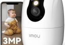 Imou 2K(3MP) Caméra Surveillance WiFi Intérieur 360°, Wi-Fi 6 Double-Bande(2.4G/5GHz), Vision Nocturne Couleur, Détection de Personnes/Animaux,Suivi Intelligent,Compatible Alexa pour Bébé/Chien/Maison – Le détail qui change tout au quotidien