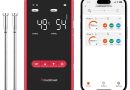 X Pro Thermomètre à Viande Intelligent Bluetooth et WiFi, 2 Sondes 6 Capteurs, Grand Écran LED, Étanche IP69​, résistant à la chaleur jusqu&rsquo;à 582°C, pour cuisine et barbecue – Le détail qui change tout au quotidien