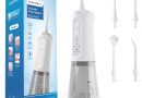 TUREWELL Jet Dentaire Hydropulseur Portable 310 ML avec 5 Modes, 4 Buses, Rechargeable Hydropulseur Dentaire Étanche IPX7 Pour La Maison et Les Voyages, Améliore la Santé Dentaire – Le détail qui change tout au quotidien