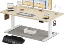 Homall Bureau Assis Debout Électrique 160×80 cm Bureau Réglable en Hauteur avec Fonction Mémoire et Système Anti-Collision, avec Plateau de Gestion des Câbles – Le détail qui change tout au quotidien