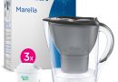 BRITA Carafe Filtrante Marella Graphite (2,4l) incl 3 cartouches filtrantes eau robinet MAXTRA PRO All-in-1 réduit PFAS,calcaire, chlore, certaines impuretés et métaux indicateur temporel – Le détail qui change tout au quotidien
