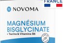 NOVOMA Magnésium Bisglycinate + Taurine & Vitamine B6, Haute Teneur 300mg /j, 120 gélules, Combat la Fatigue et le Stress, Mieux Absorbé que le Magnesium Marin, Fabriqué en France – Le détail qui change tout au quotidien