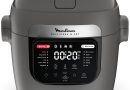 Moulinex Multicook & Fry, multicuiseur et air fryer intégré, 12programmes, Cuisson sur 2 niveaux, Départ différé, Capacité 6L, Gris Hippo, MZ730BF0 – Le détail qui change tout au quotidien