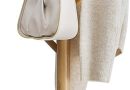 VASAGLE Portemanteau, Portant à Vêtements en Bois, Support sur Pieds avec 8 Crochets, pour Manteaux, Chapeaux, Sacs, pour Entrée, Couloir, Bois d&rsquo;Hévéa, Beige Naturel RCR010N01V2 – Le détail qui change tout au quotidien